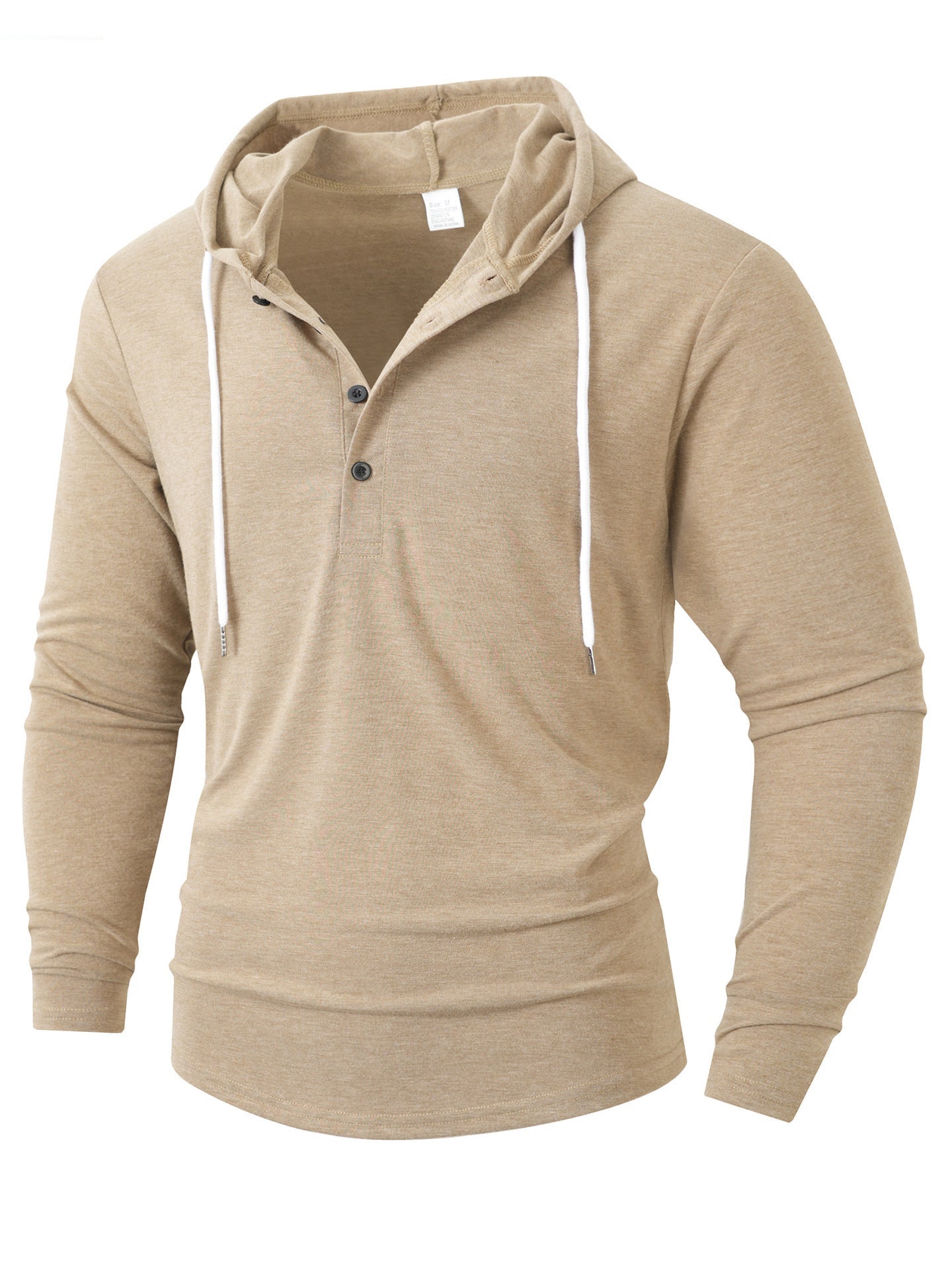 Herren Kapuzenshirt mit modernem Knopfverschluss und atmungsaktivem Stoff Krohn-e