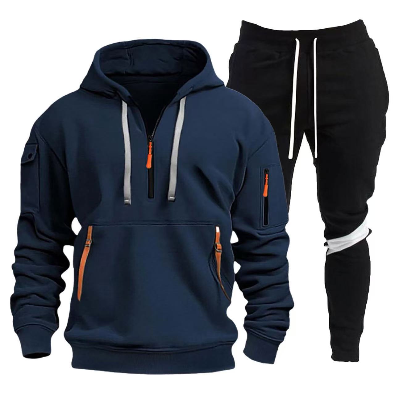 Herren Sportliche Hoodie- und Jogginghosen Kombination Krohn-e