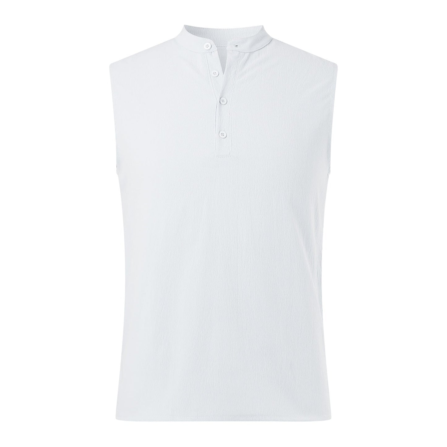 Herren Ärmelloses Henley-Shirt aus atmungsaktivem und leichtem Material Krohn-e