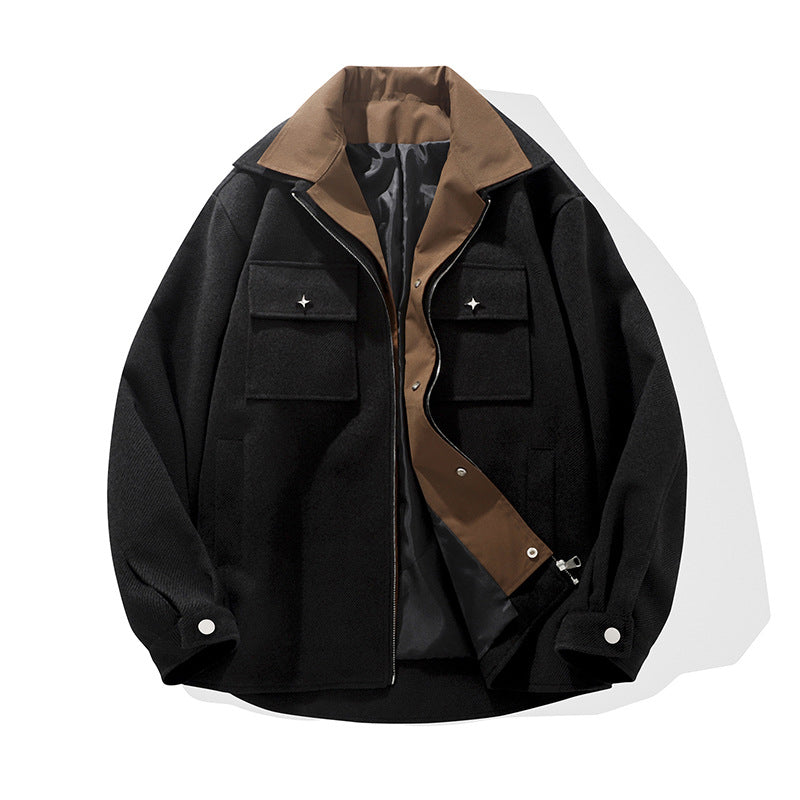 Herren trendige Übergangsjacke mit zwei praktischen Taschen Krohn-e