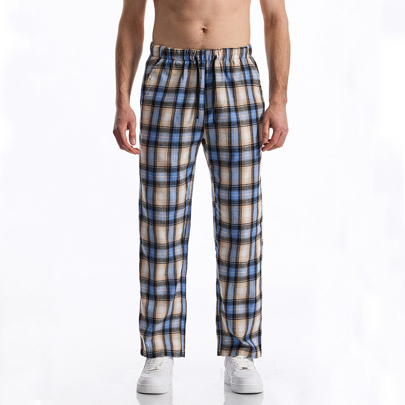 Herren bequeme Freizeithose mit Karomuster Krohn-e