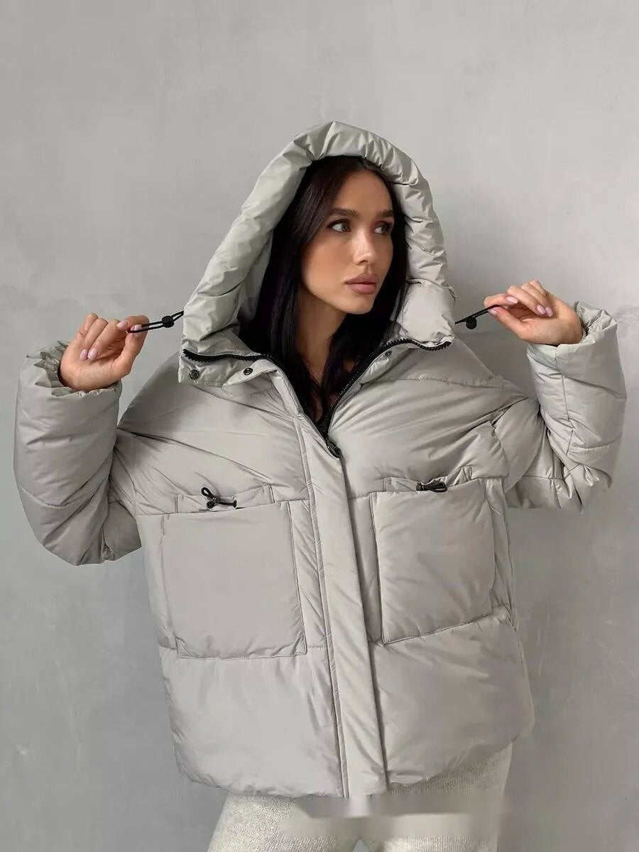 Damen Sportliche Winterjacke mit hohem Kragen und praktischen Taschen Krohn-e