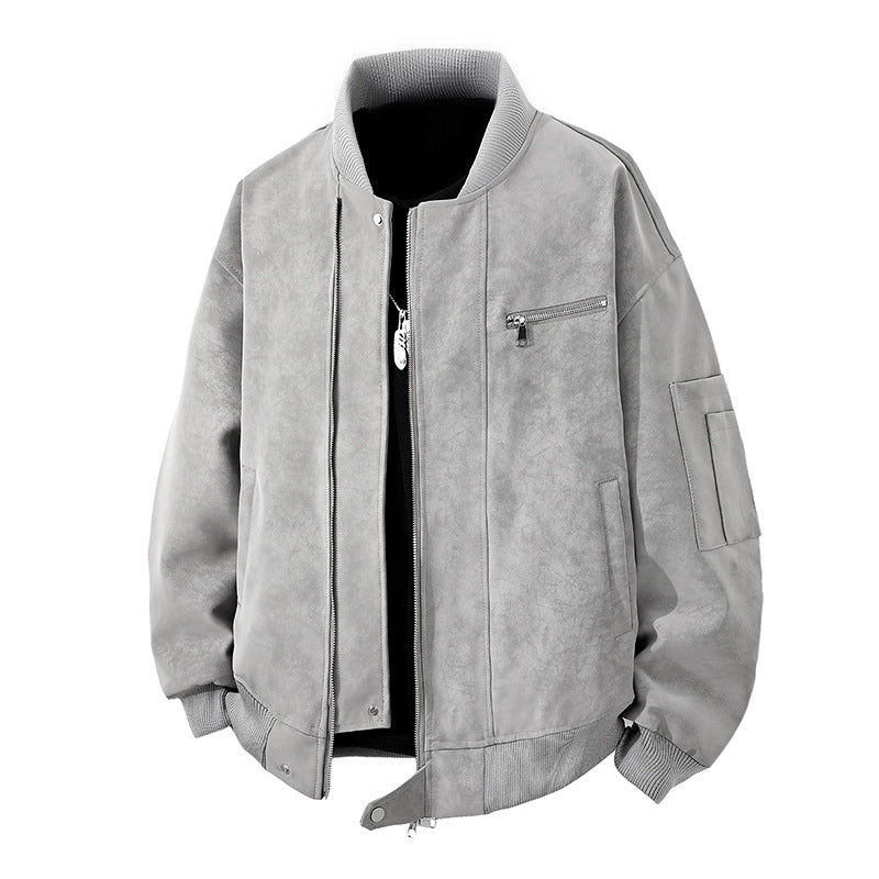 Herren Trendige Bomberjacke im Vintage-Look mit praktischem Reißverschluss und stylischen Details Krohn-e