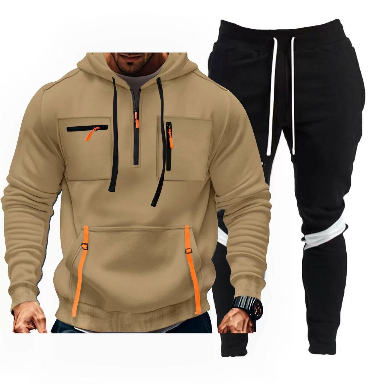 Herren sportliches Hoodie- und Jogginghosen-Set Krohn-e