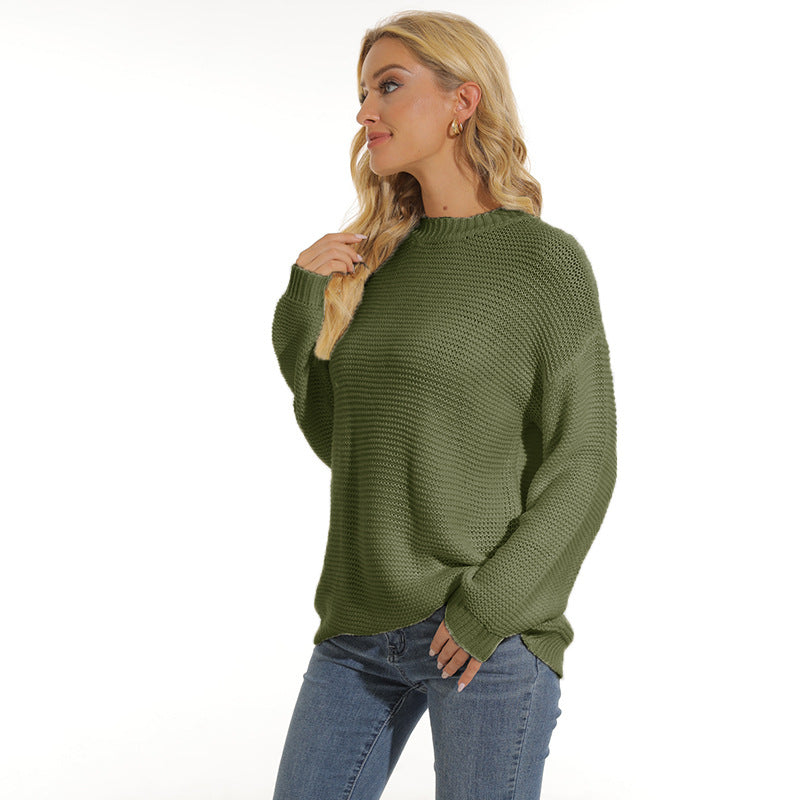 Damen Pullover mit strukturiertem Maschenmuster und bequemem Schnitt Krohn-e
