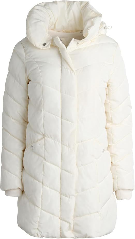 Damen Langer gesteppter Winterparka mit hochgeschlossenem Kragen Krohn-e