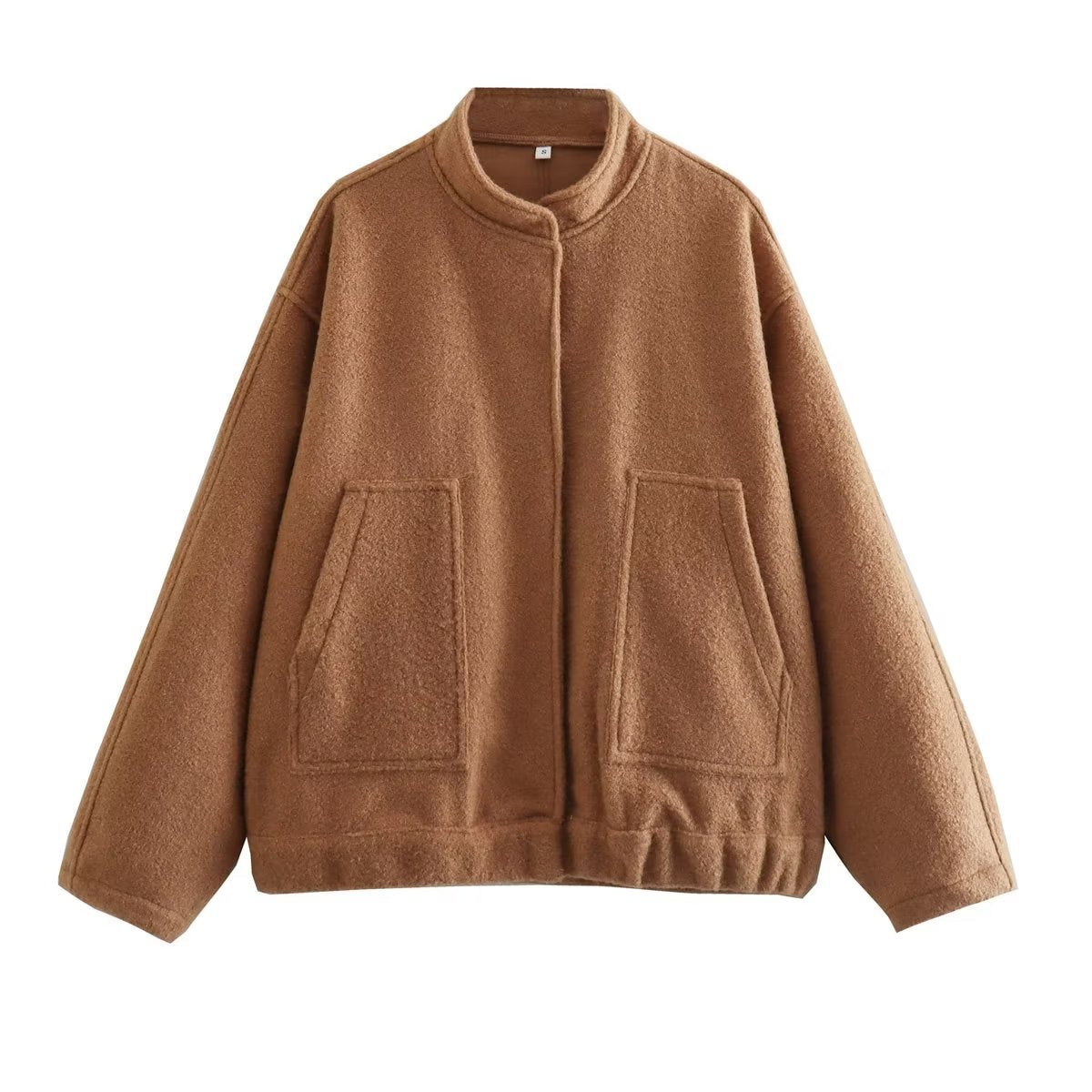 Damen Oversized Wolljacke im schlichten Design Krohn-e