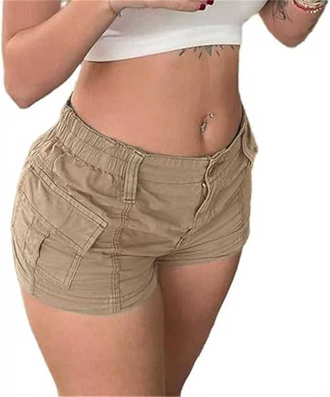Damen Cargo-Shorts mit praktischen Taschen und elastischem Bund Krohn-e