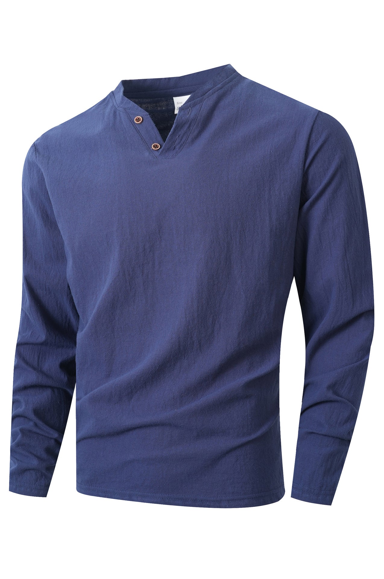 Herren Langarm Shirt mit modischem Henley-Ausschnitt Krohn-e