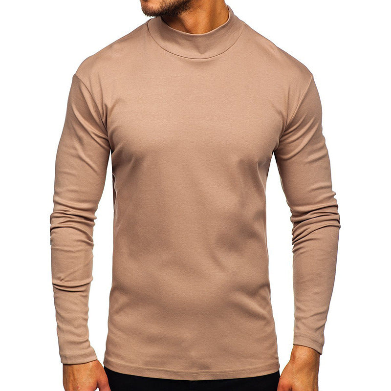 Herren Langarmshirt mit Stehkragen aus hochwertigem Material Krohn-e