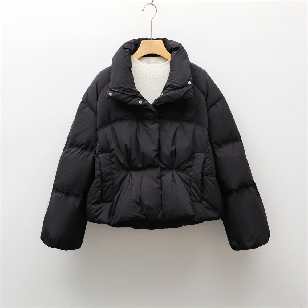 Damen modische gesteppte Kurzjacke mit hohem Kragen und praktischen Taschen Krohn-e