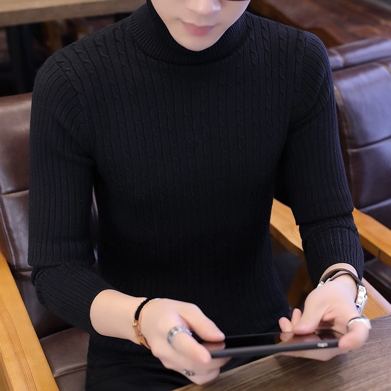 Damen Strickpullover mit hohem Kragen und Rippenmuster Krohn-e
