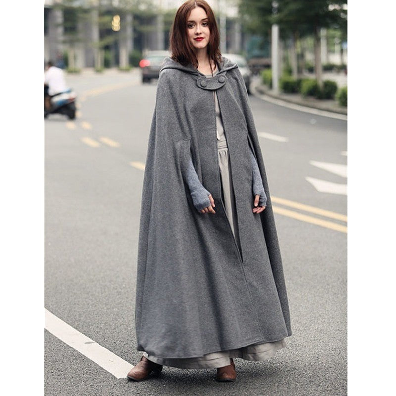 Damen Kapuzenumhang mit elegantem Schnitt Krohn-e