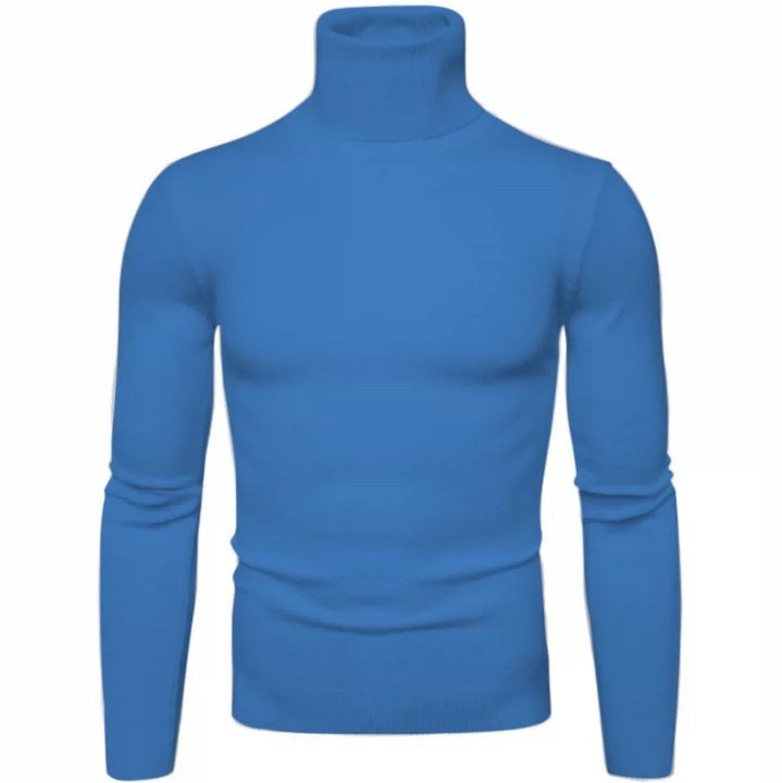 Herren eleganter Rollkragenpullover aus feiner Merinowolle Krohn-e