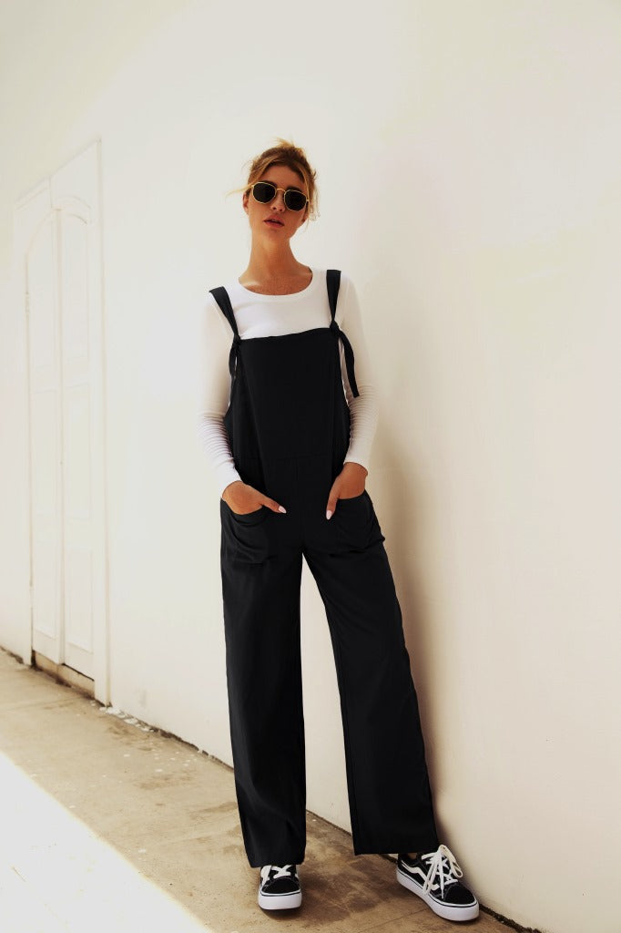 Damen Lässiger Overall mit breiten Beinen und praktischen Taschen Krohn-e