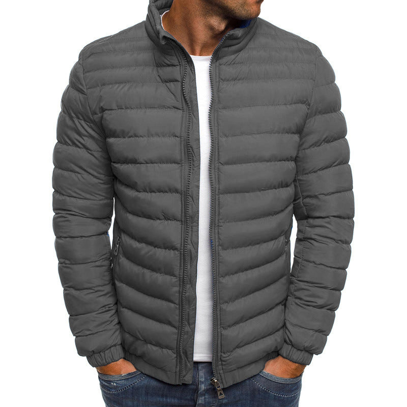 Herren Steppjacke mit leichtem Futter und hohem Kragen Krohn-e