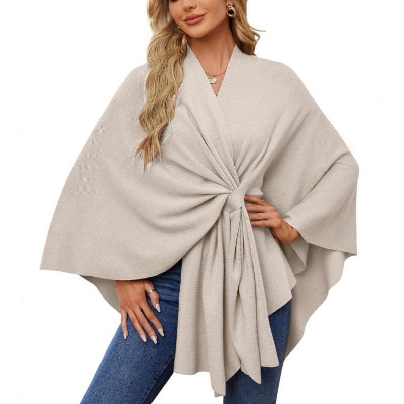 Damen modischer Wickelmantel mit trendigem Design Krohn-e
