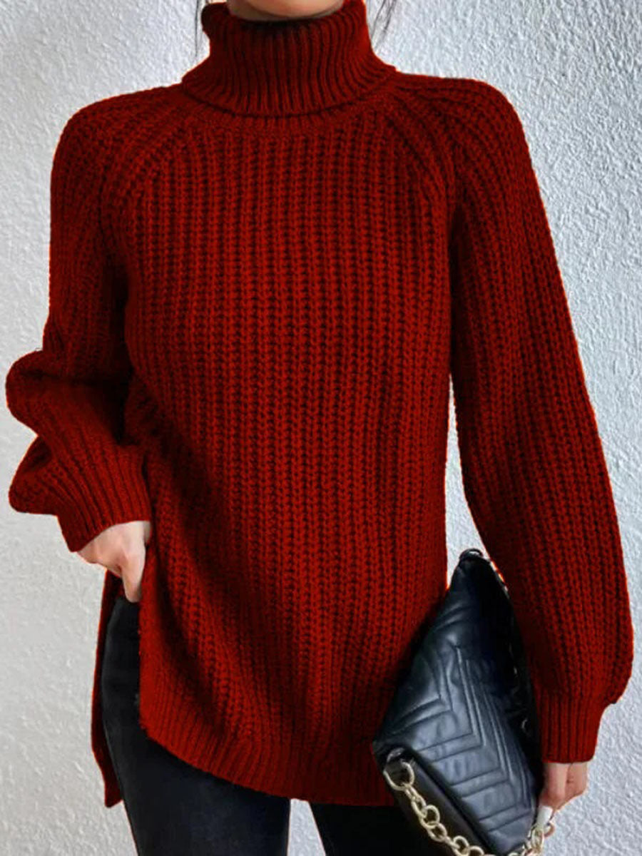Krohn-e | Sexy Rollkragen-Strickpullover