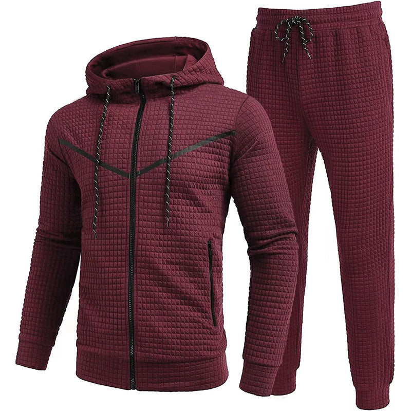Herren Fleece-Jogginganzug mit strukturiertem Design Krohn-e