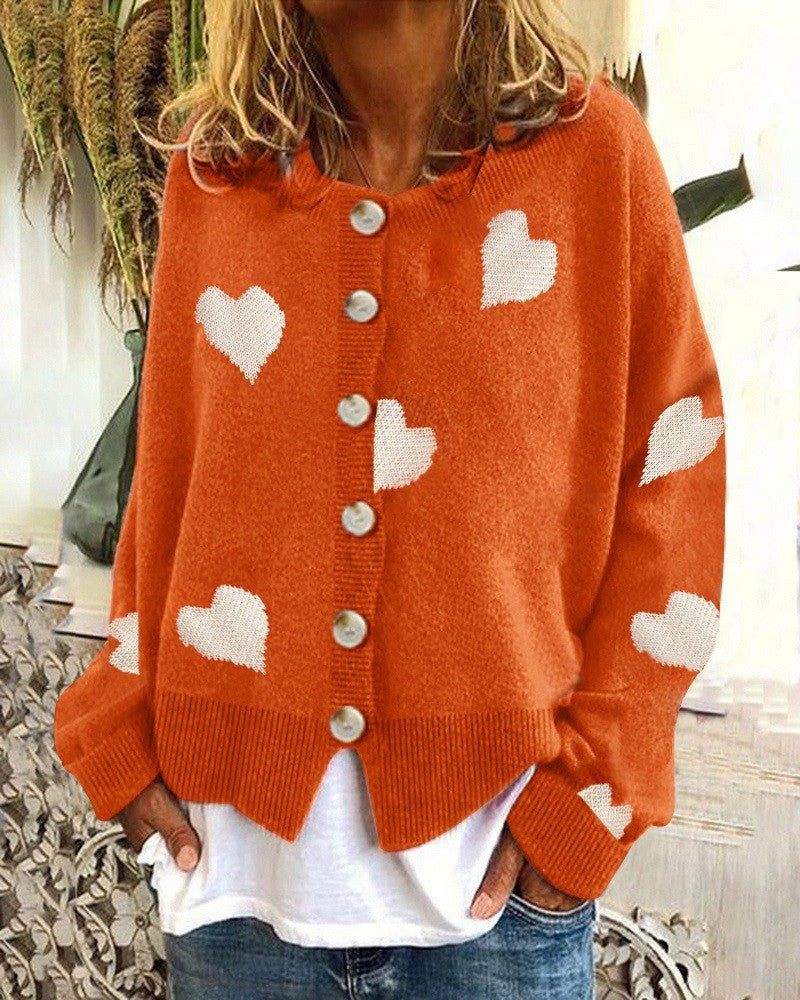 Damen Strickjacke mit Herzen Krohn-e