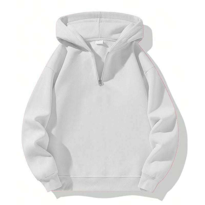 Herren sportlicher Kapuzenpullover mit halbem Reißverschluss Krohn-e
