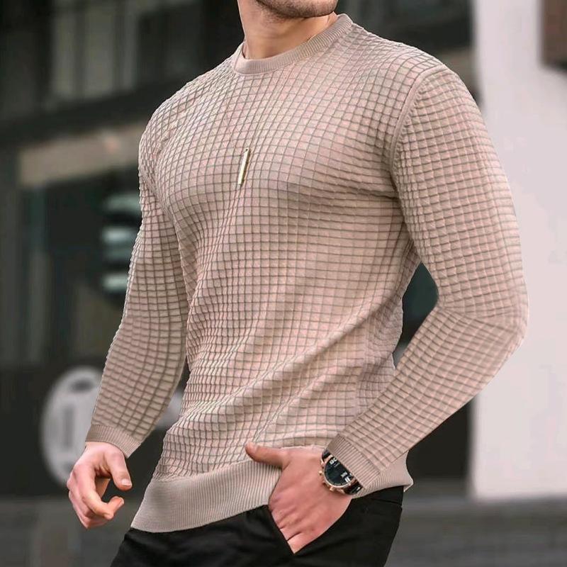 Herren eleganter Strickpullover mit strukturierter Oberfläche Krohn-e