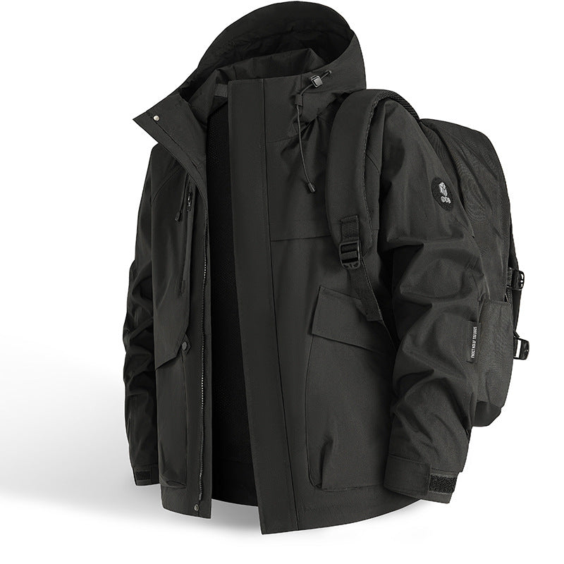 Herren technische Outdoor-Jacke mit innovativem Taschenkonzept und atmungsaktiven Materialien Krohn-e