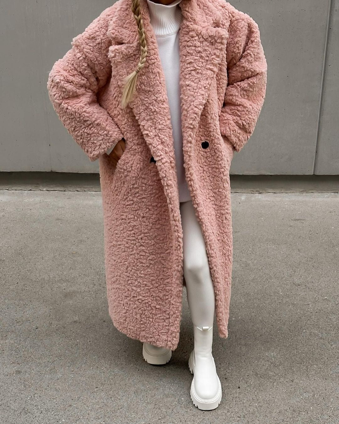 Damen Kuschelige Teddyfelljacke im eleganten Oversize-Design Krohn-e