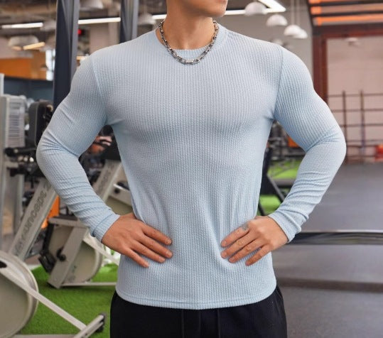 Herren Langarmshirt mit strukturiertem Gewebe Krohn-e