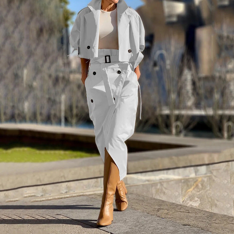 Damen modische Jacke und Rock Set Krohn-e