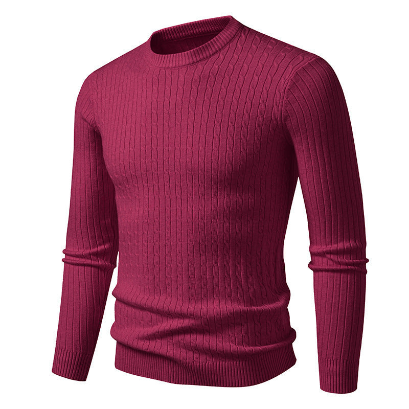 Herren modischer Strickpullover mit strukturiertem Zopfdesign Krohn-e
