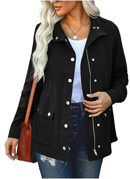 Damen Alltagsjacke mit funktionalen Taschen und Kapuze Krohn-e