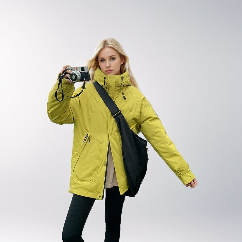 Damen isolierte Funktionsjacke mit hohem Kragen und strategischen Taschen Krohn-e