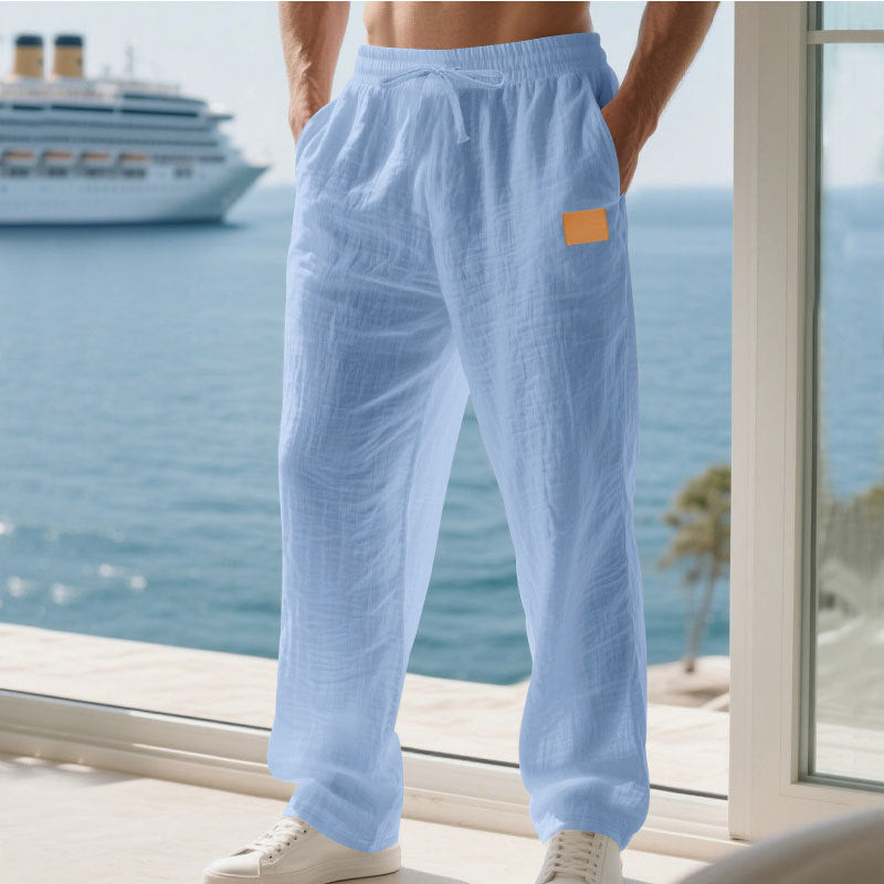 Herren Bequeme und luftige Sommerhose aus leichtem Leinenmaterial Krohn-e