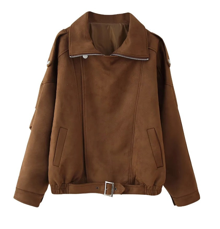 Damen Übergroße jacke mit breitem Kragen Krohn-e