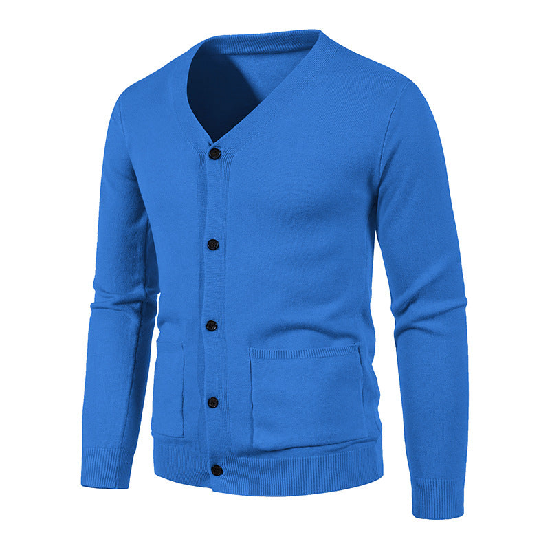 Herren Eleganter V-Ausschnitt Strickcardigan Krohn-e