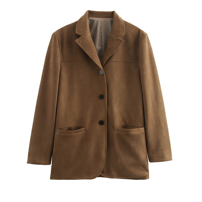 Damen Elegante Suedeblazerjacke Krohn-e