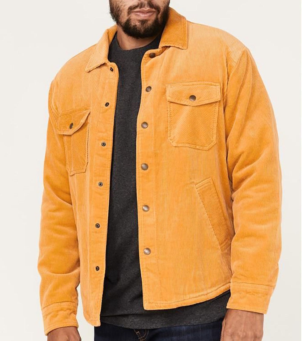 Herren Cordjacke mit praktischen Brusttaschen und weichem Innenfutter Krohn-e