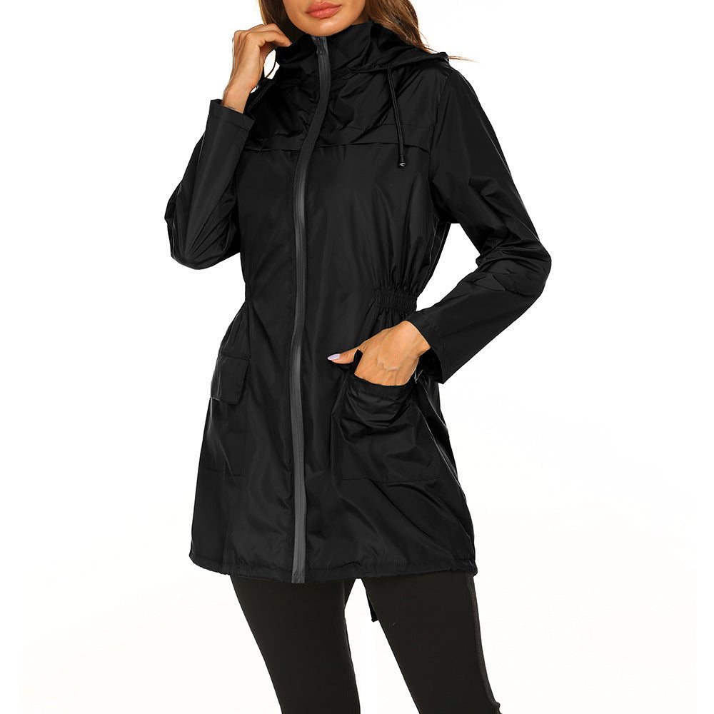 Damen Outdoor-Jacke mit verstellbarer Kapuze und elastischem Bund Krohn-e