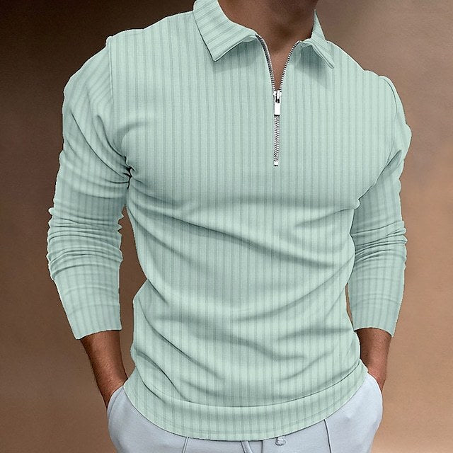 Herren modischer Poloshirt mit Reißverschluss Krohn-e