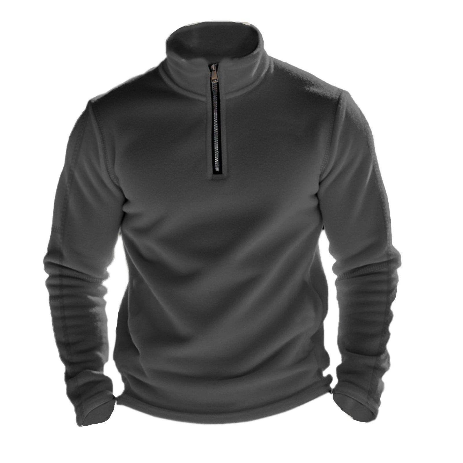 Herren Fleece Pullover mit Stehkragen Krohn-e