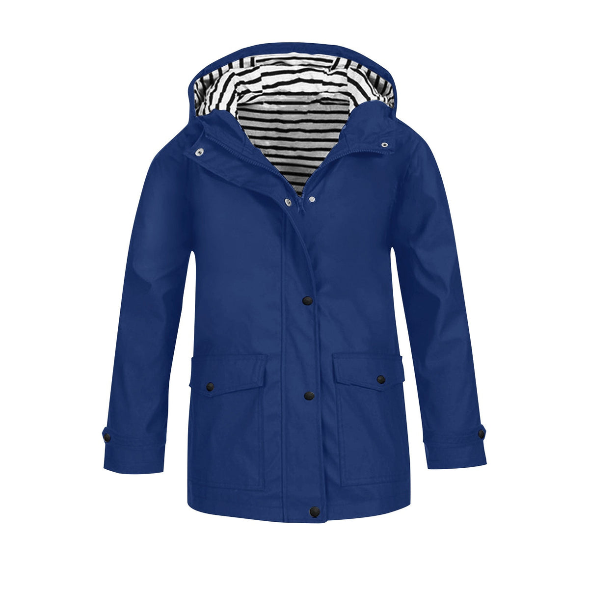 Damen wetterfeste Parkajacke mit praktischen Taschen und verstellbarem Kapuzenkragen Krohn-e