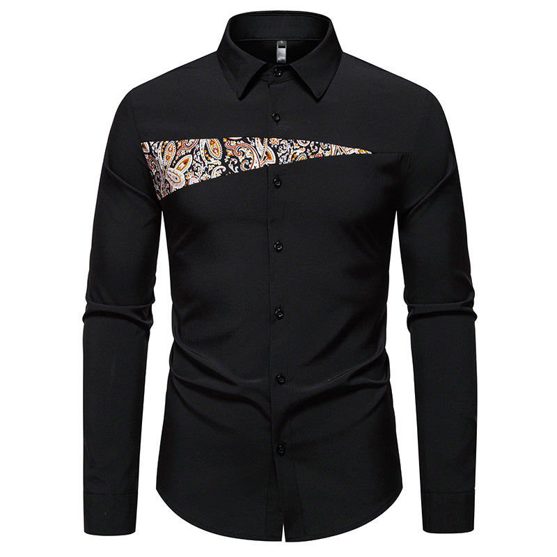 Herren Elegantes Hemd mit ausgefallenem Muster und modernem Schnitt Krohn-e
