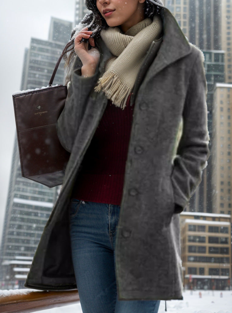 Damen trendiger Oversized-Mantel Krohn-e