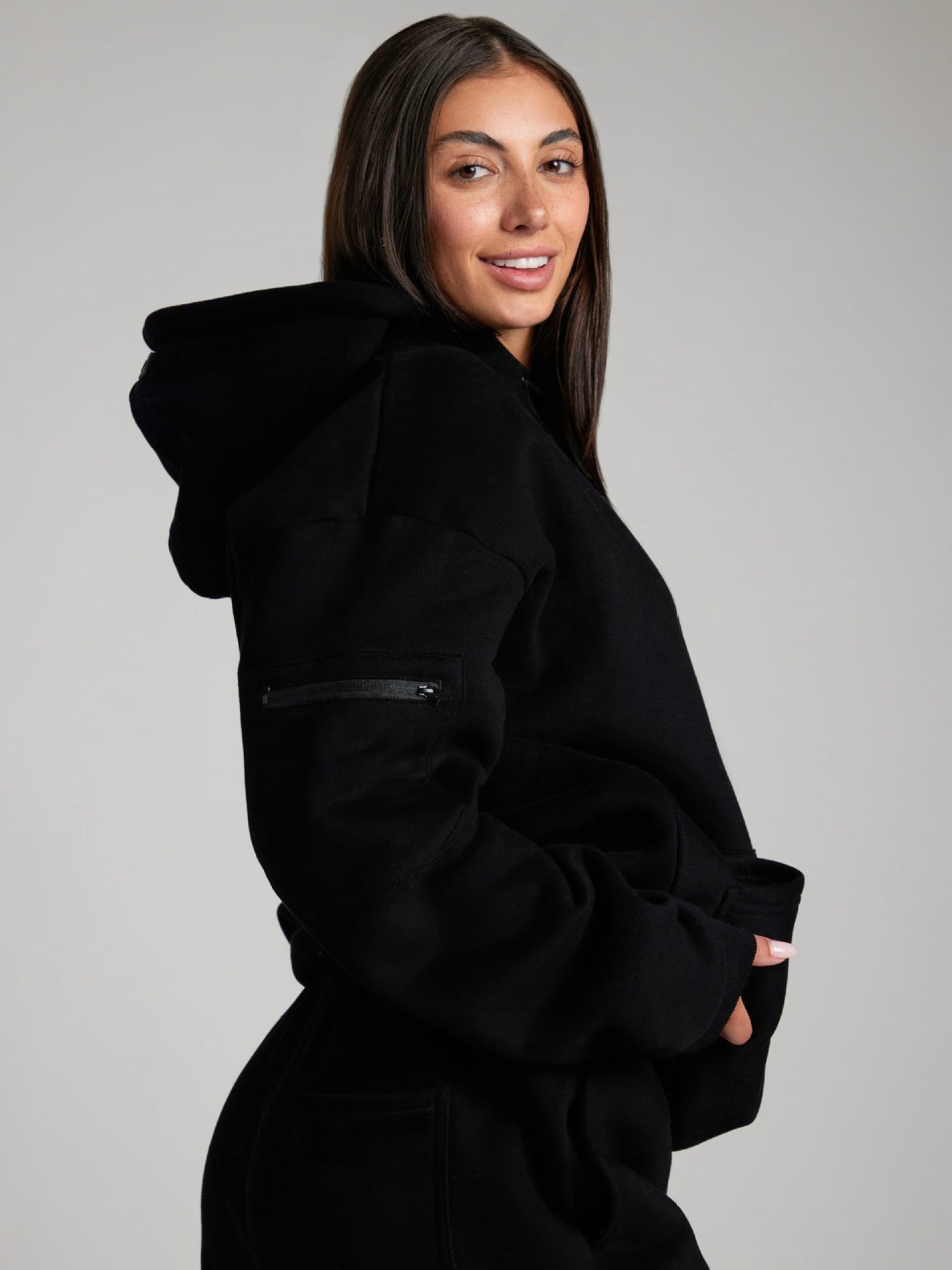 Damen entspannender Hoodie mit integrierter Schlafaugenmaske Krohn-e
