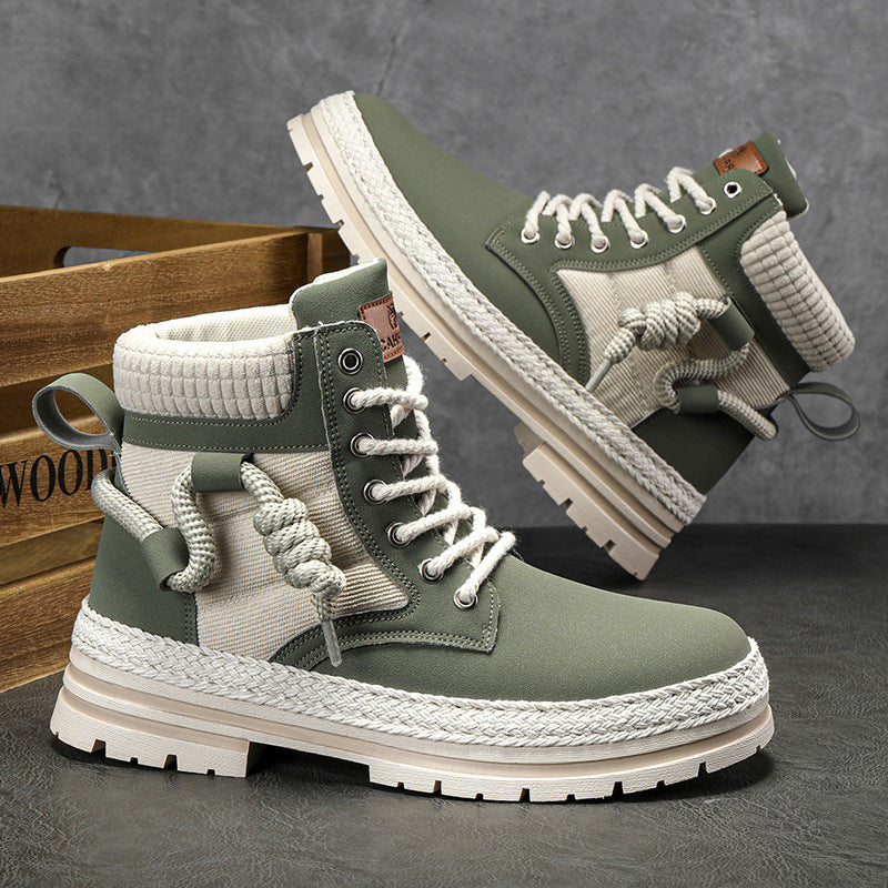 Damen modische und bequeme Winterstiefel mit hohem Kragen und rutschfester Sohle Krohn-e