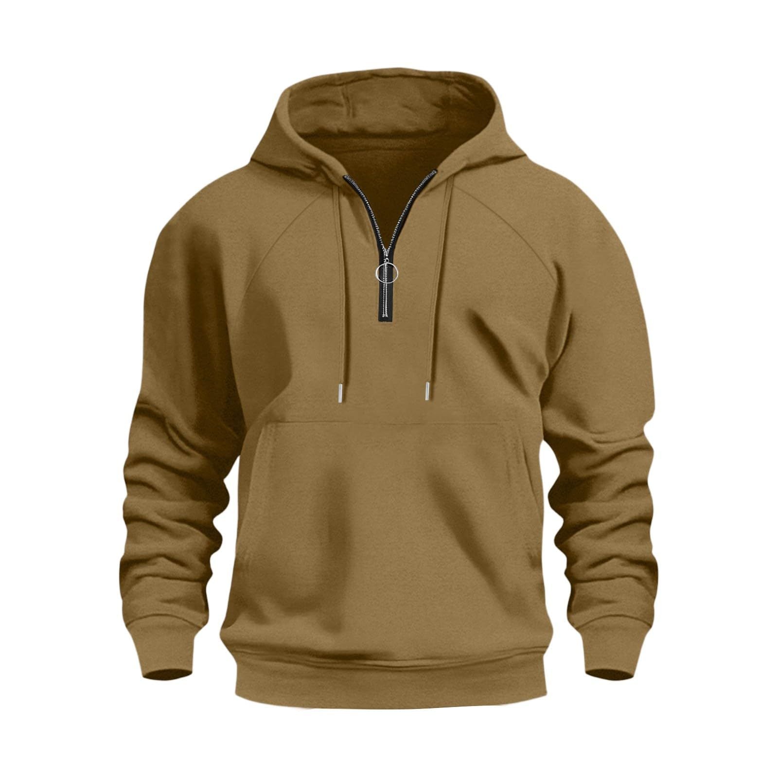 Herren funktionale Kapuzenpullover mit halbem Reißverschluss Krohn-e