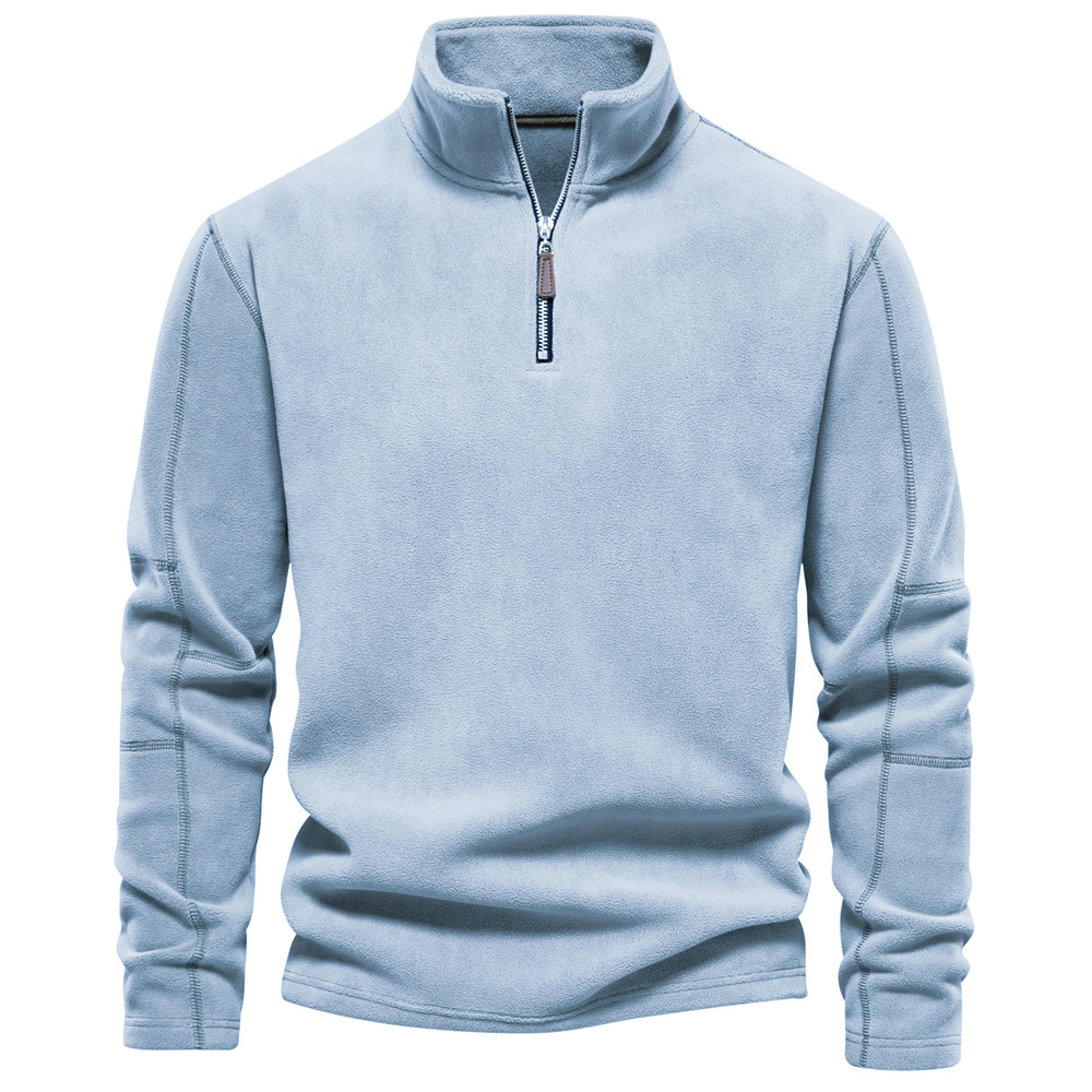 Herren-Fleece-Pullover mit Rollkragen