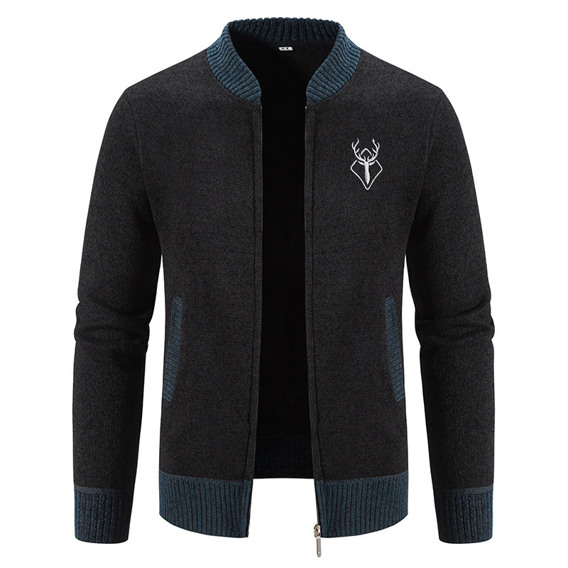 Herren modische Freizeitjacke mit strukturiertem Design und praktischen Taschen Krohn-e
