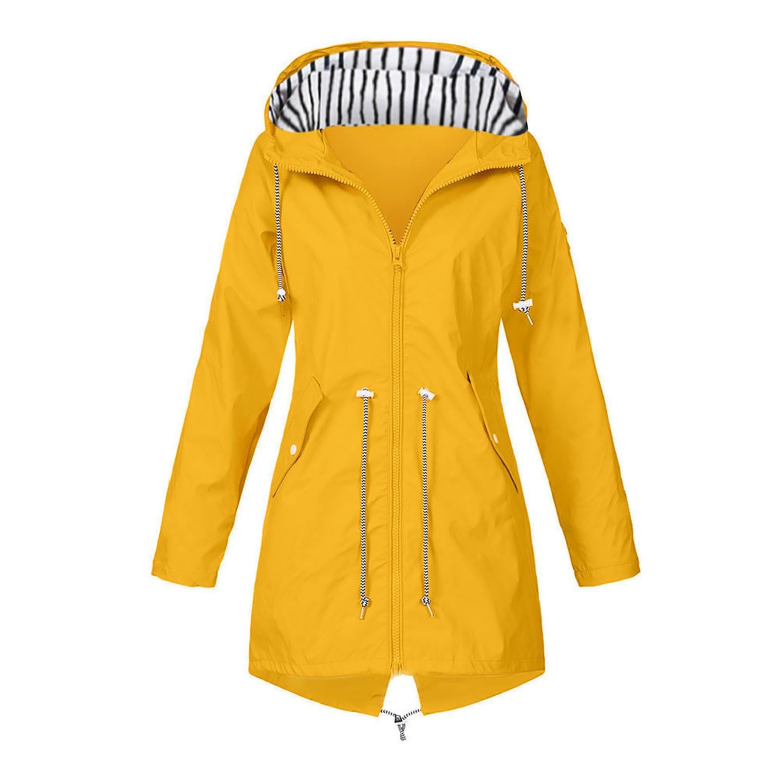 Damen wasserabweisende Freizeitjacke mit verstellbarem Kapuzenkragen und funktionalen Taschen Krohn-e